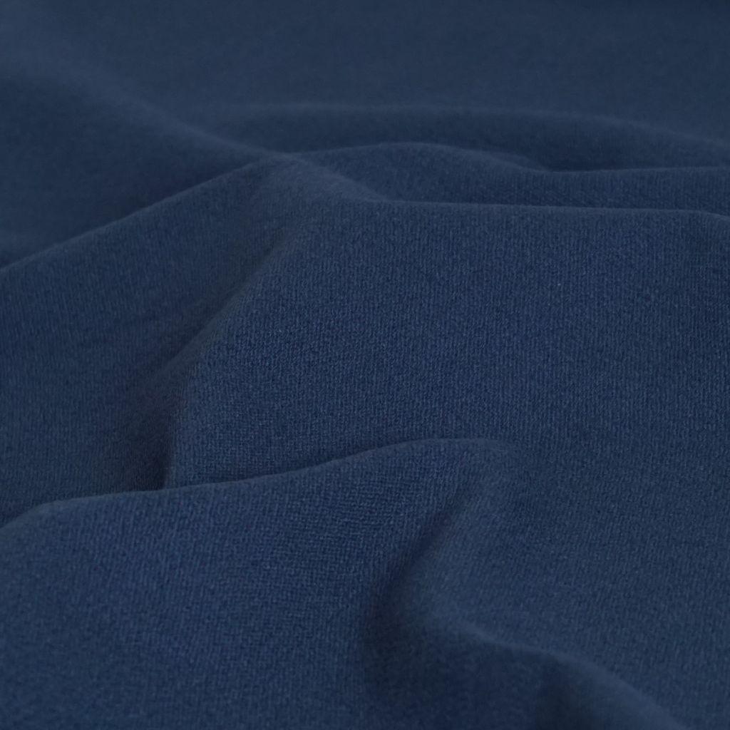 Baumwoll-Leinen-Viskose Mix mit Stretch jeansblau