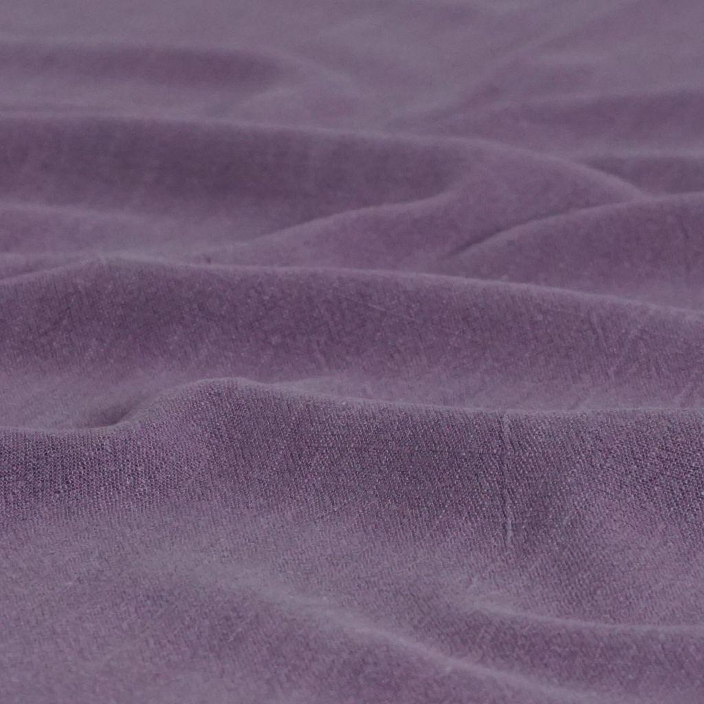 Viskose-Leinenstoff  uni mauve lila