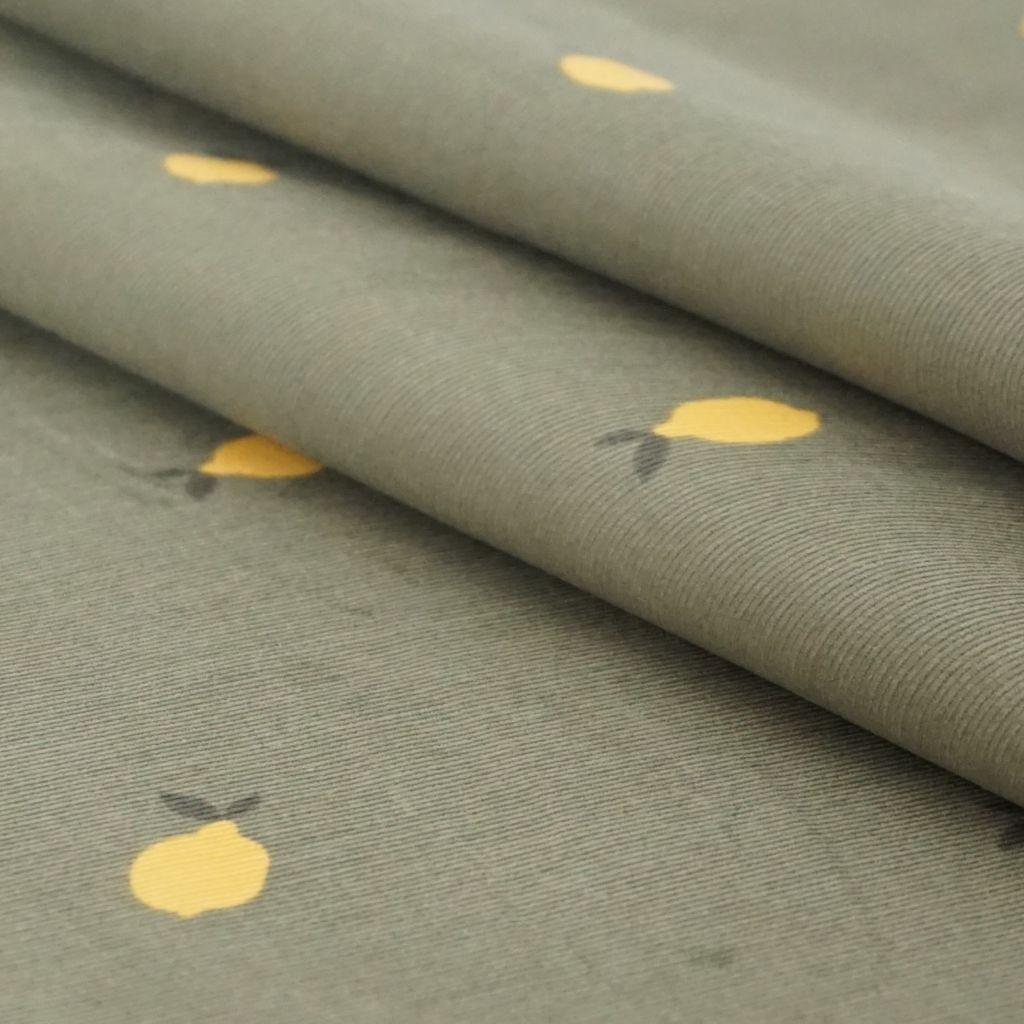 Babycord fein Zitronen gelb grün