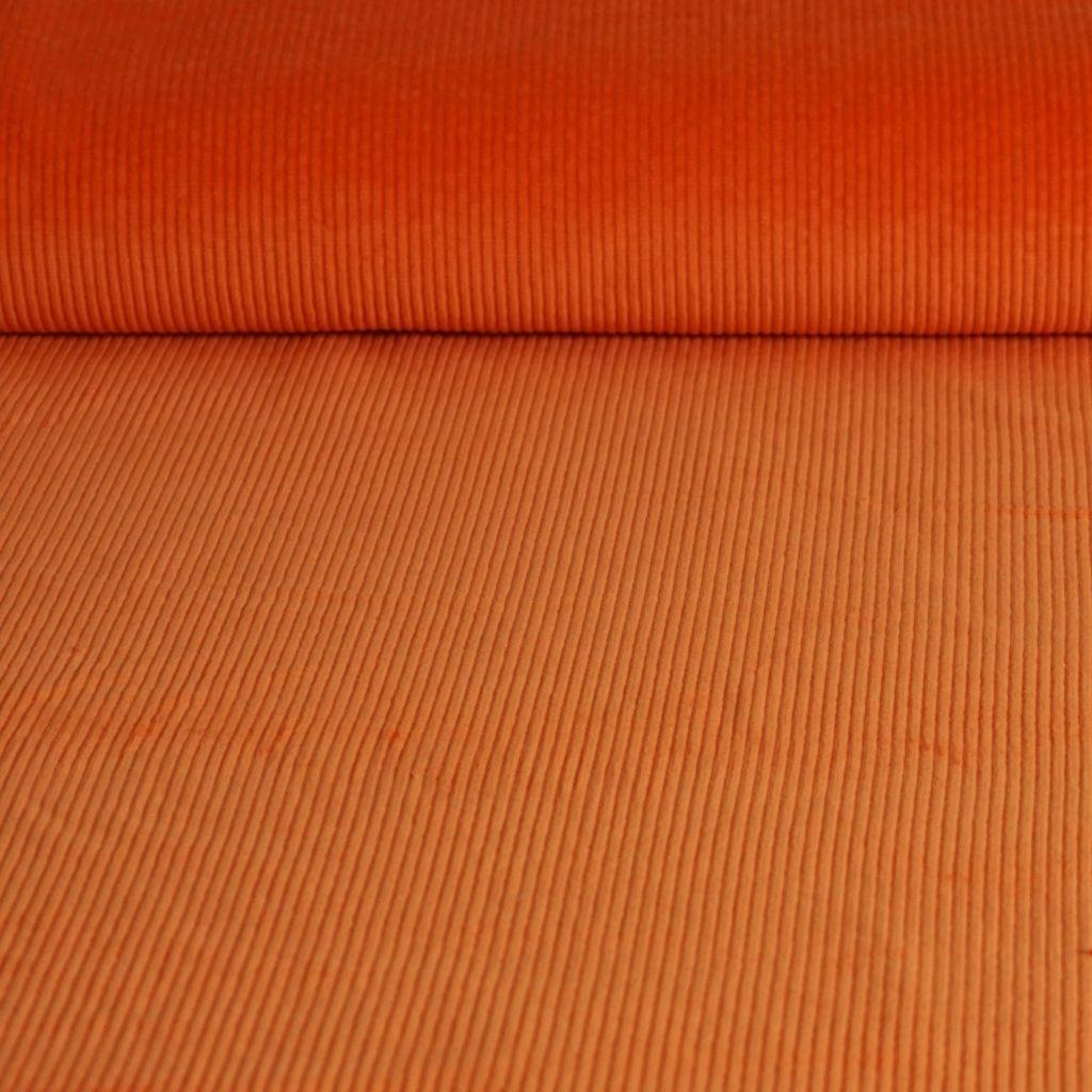 Breitcord Baumwollstretch mandarinorange