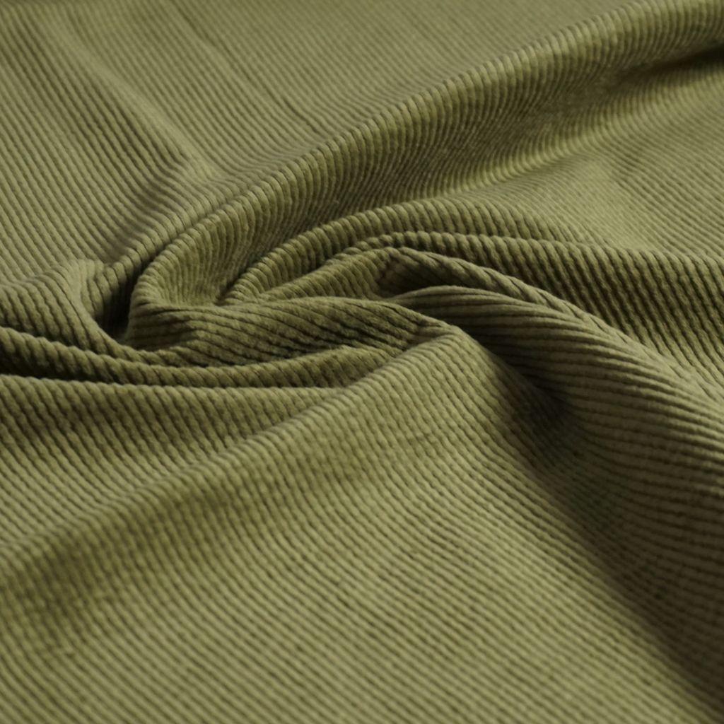 Breitcord Baumwollstretch olivgrün