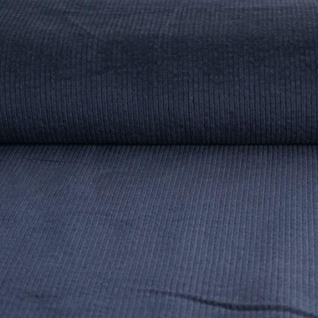 Breitcord Baumwollstretch dunkles blaugrau