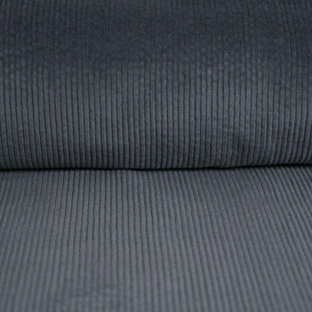 Breitcord Baumwollstretch  mittelgrau