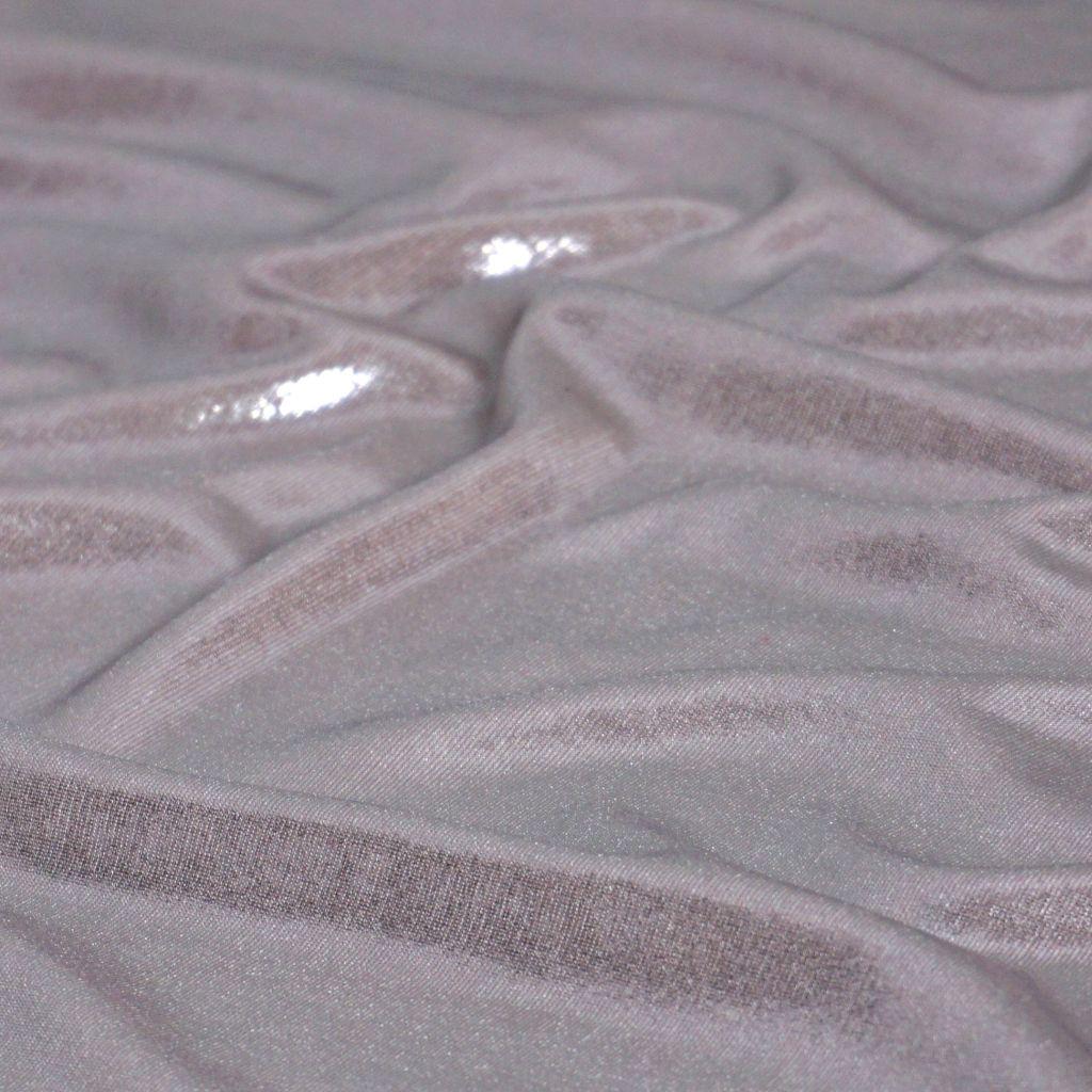 Metallic Jersey Glitzerstoff Meerjungfrauoptik zartrose
