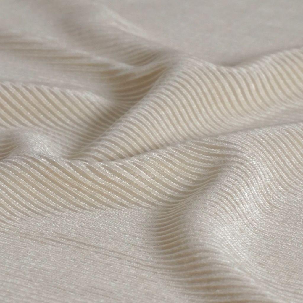 gewebter Plissee-Stoff creme