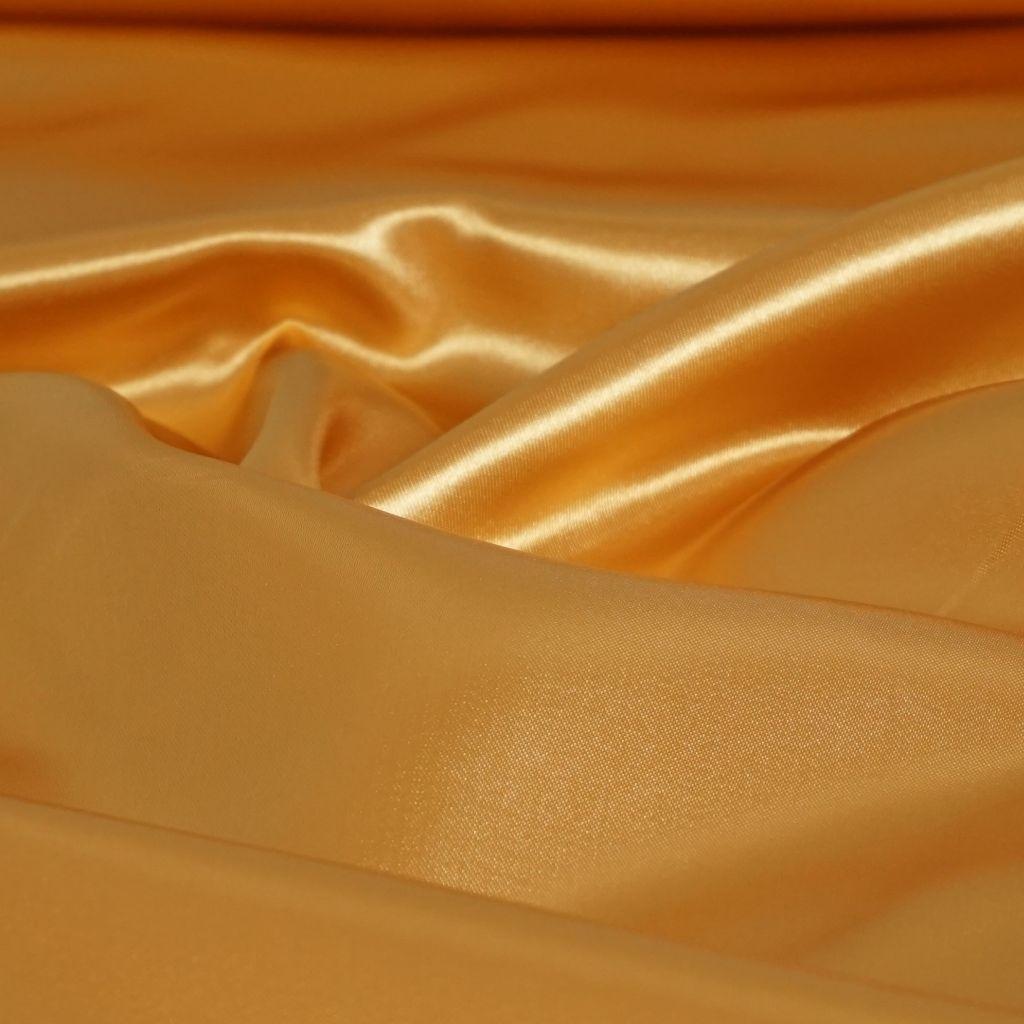 Satin Polyester gelbgold glänzend