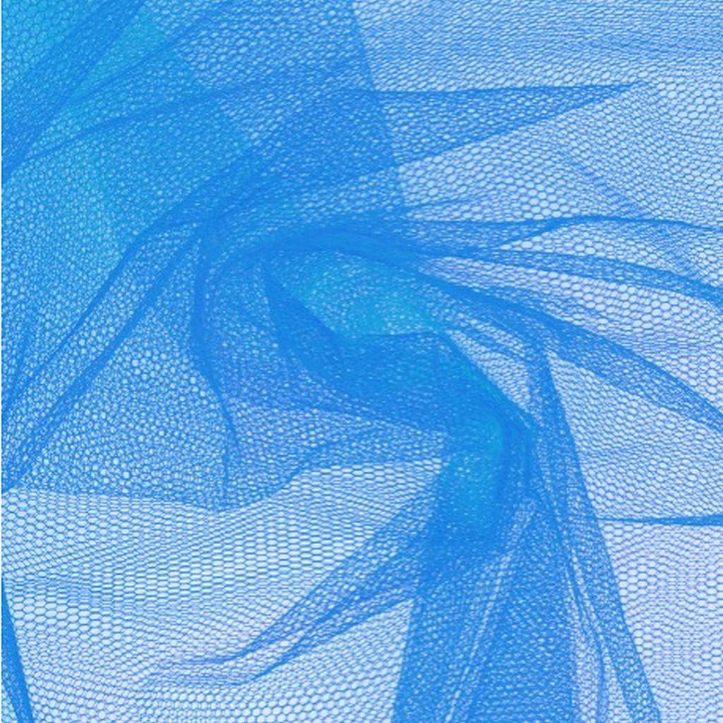 Faschingstüll fester Deko-Tüll mittelblau