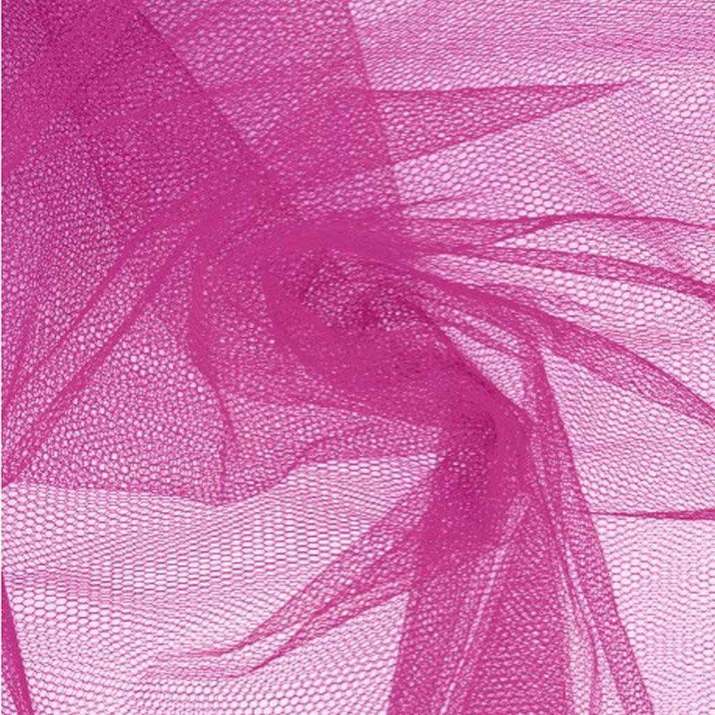 Faschingstüll fester Deko-Tüll fuchsia pink