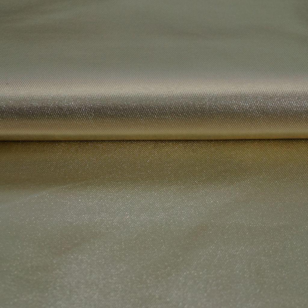 Baumwoll-Twill folienbeschichtet gold
