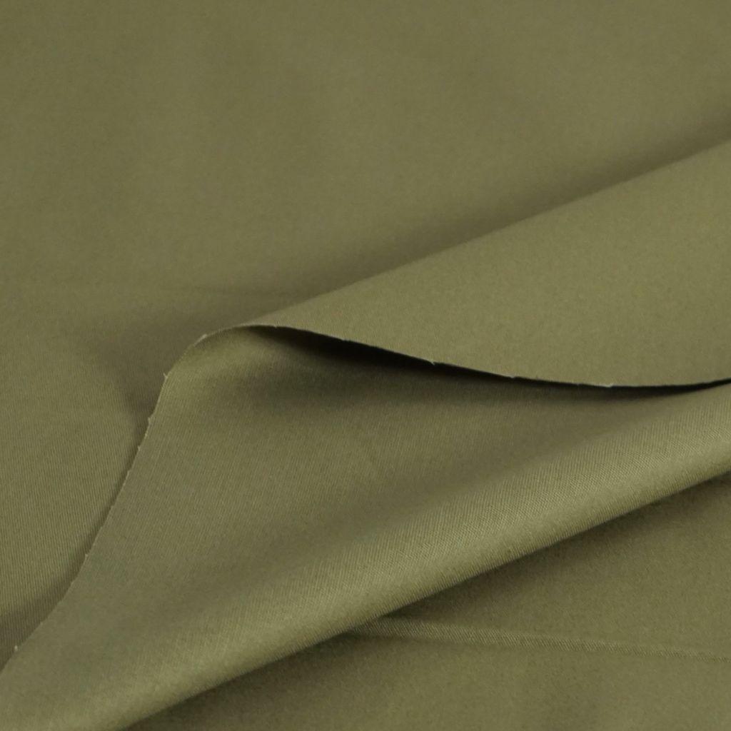 Baumwoll-Stretch Peach Finish olivgrün