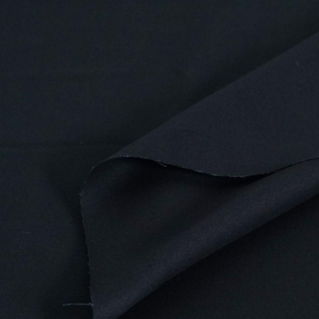 Baumwoll-Stretch Peach Finish schwarz