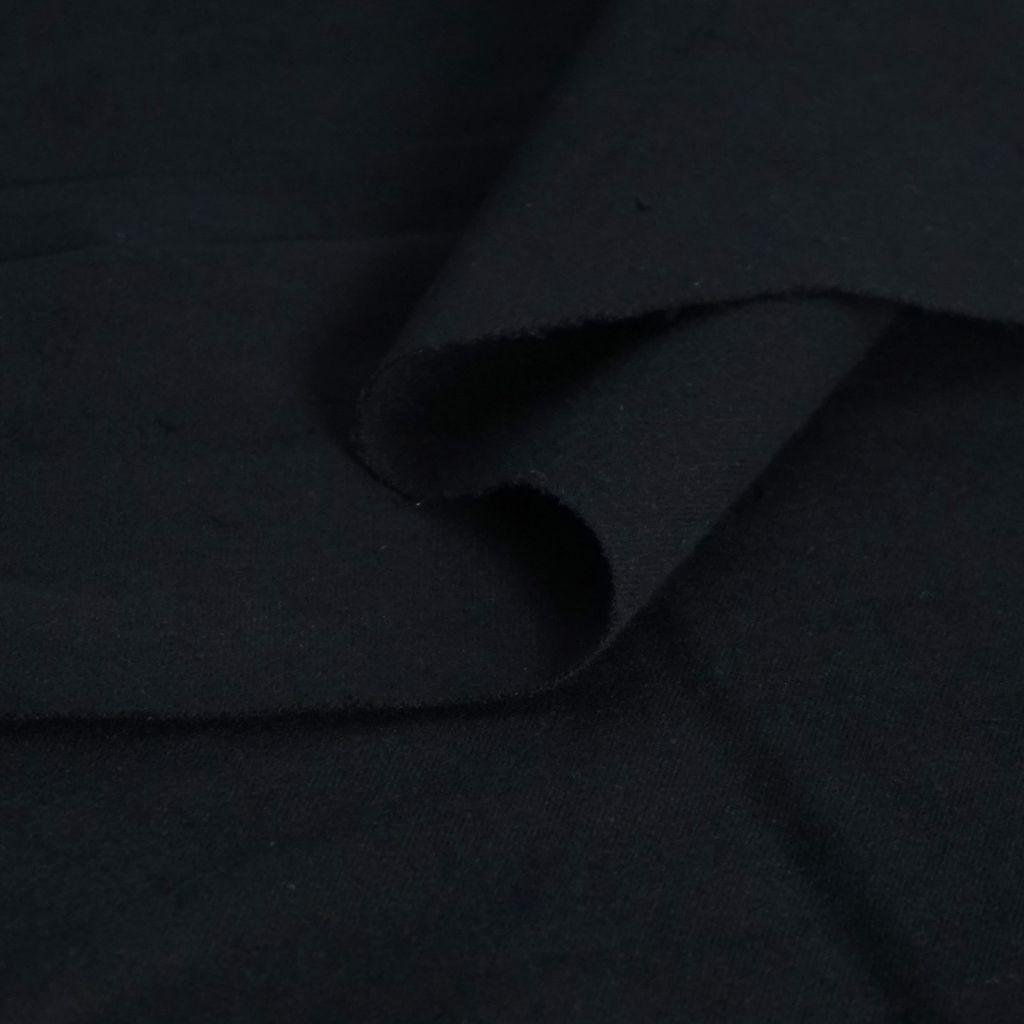 Stretch-Samt Baumwolle schwarz