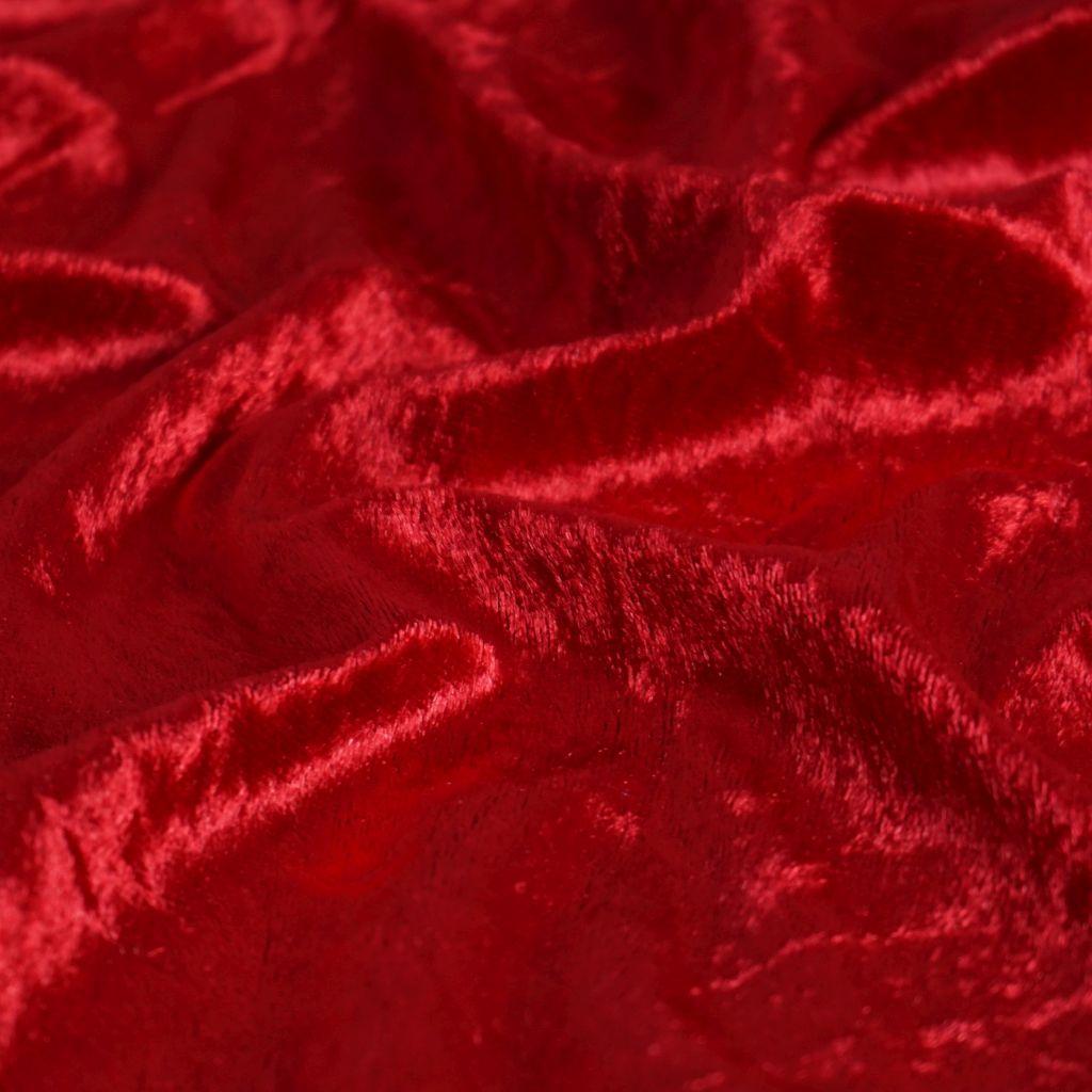 Pannesamt Polyester warmes rot
