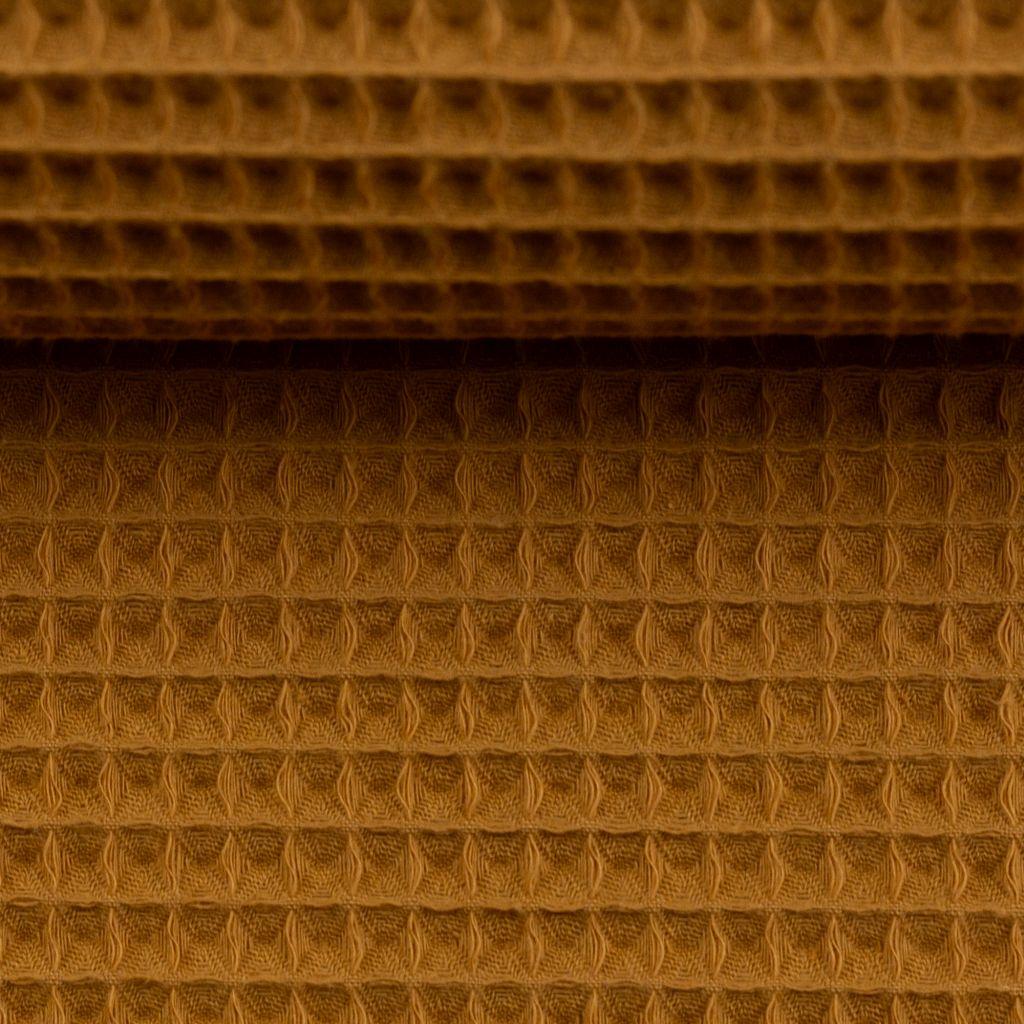 Waffelpique Pikee Baumwolleockergelb