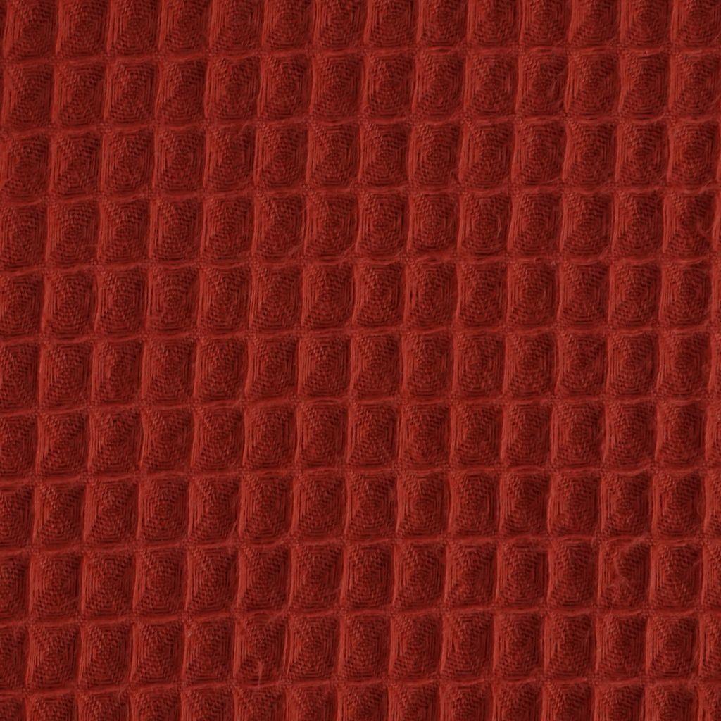 Waffelpique Pikee Baumwolle terrakotta