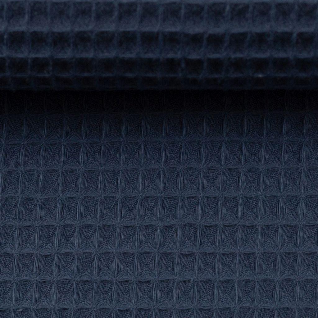 Waffelpique Pikee Baumwolle jeansblau