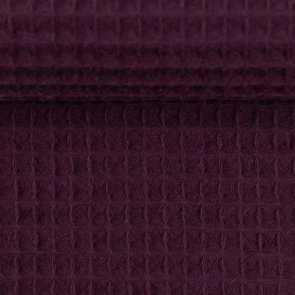 Waffelpique Pikee Baumwolle brombeerviolett