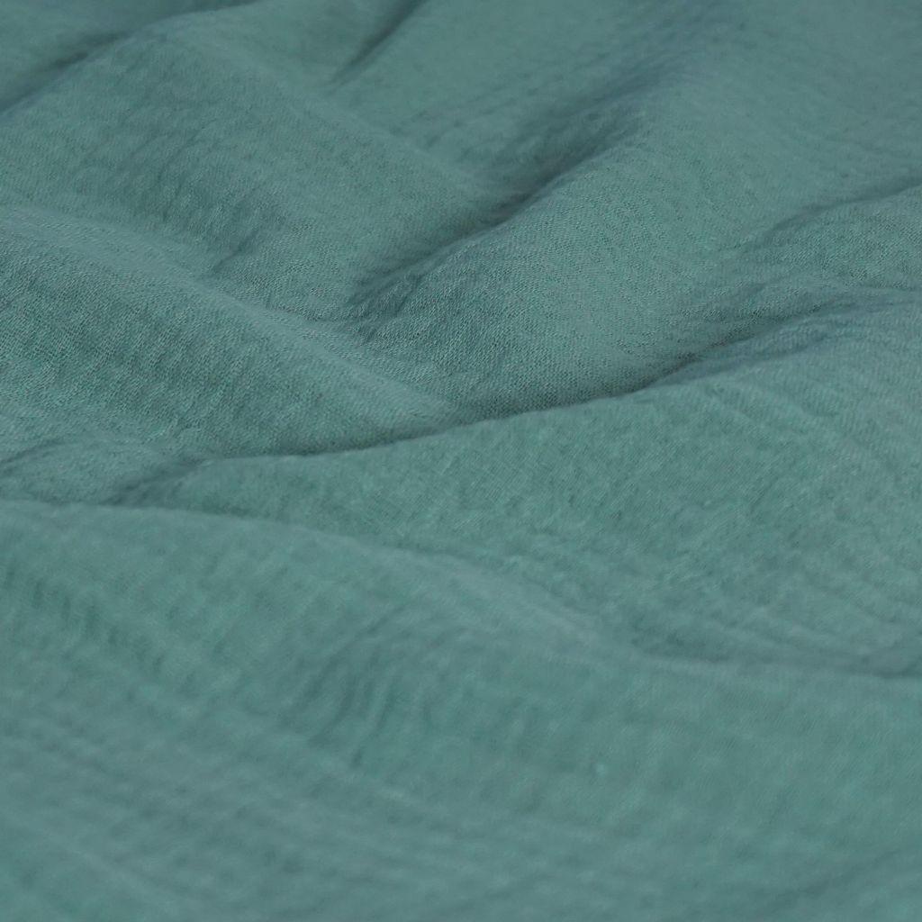 Musselin Double Gauze uni salbeigrün
