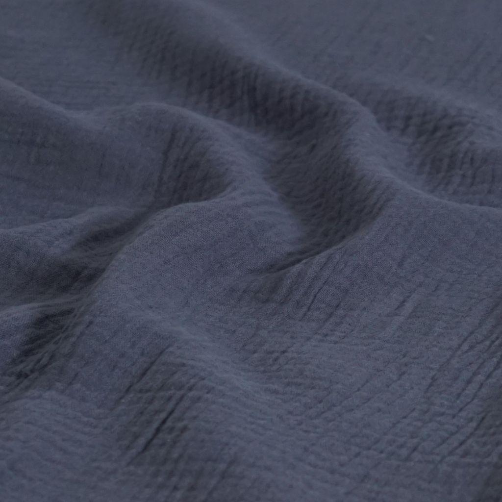 Musselin Double Gauze uni mittelgrau