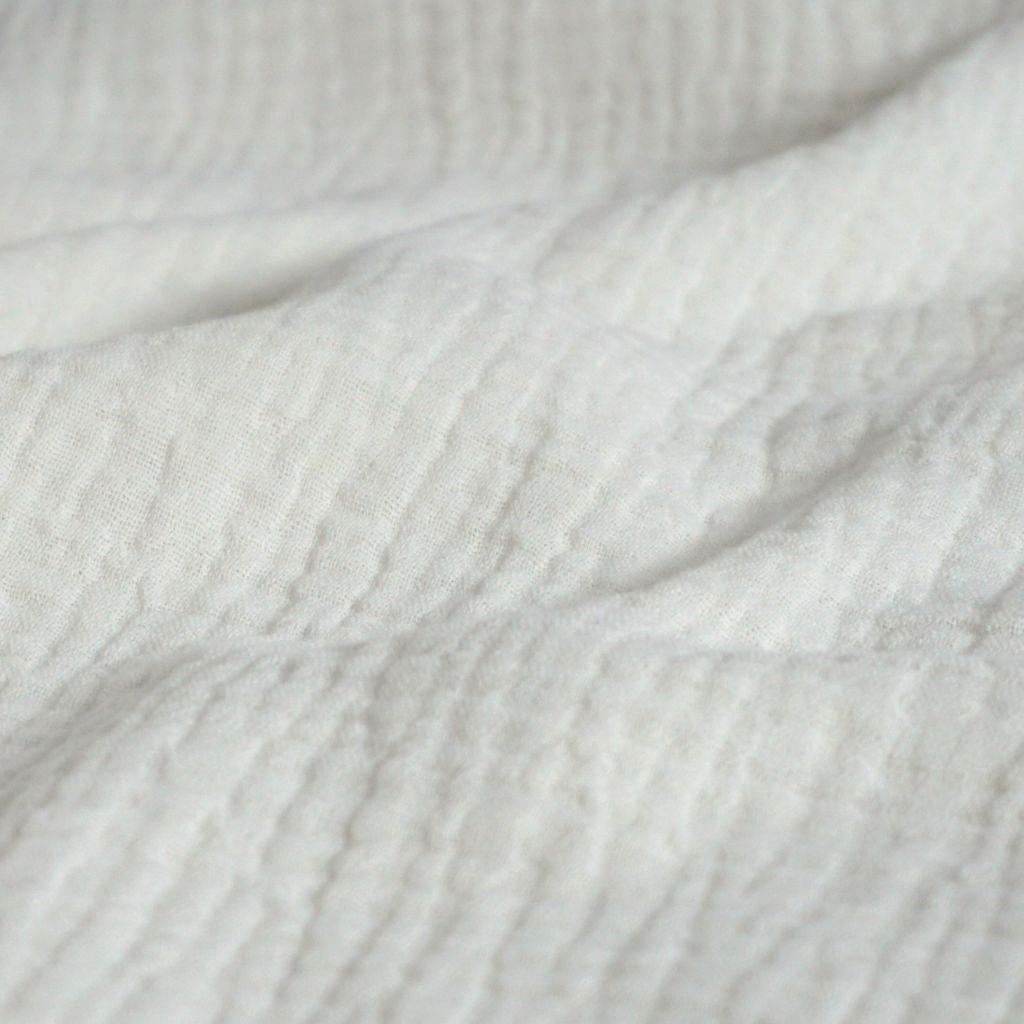 Musselin Double Gauze uni elfenbein