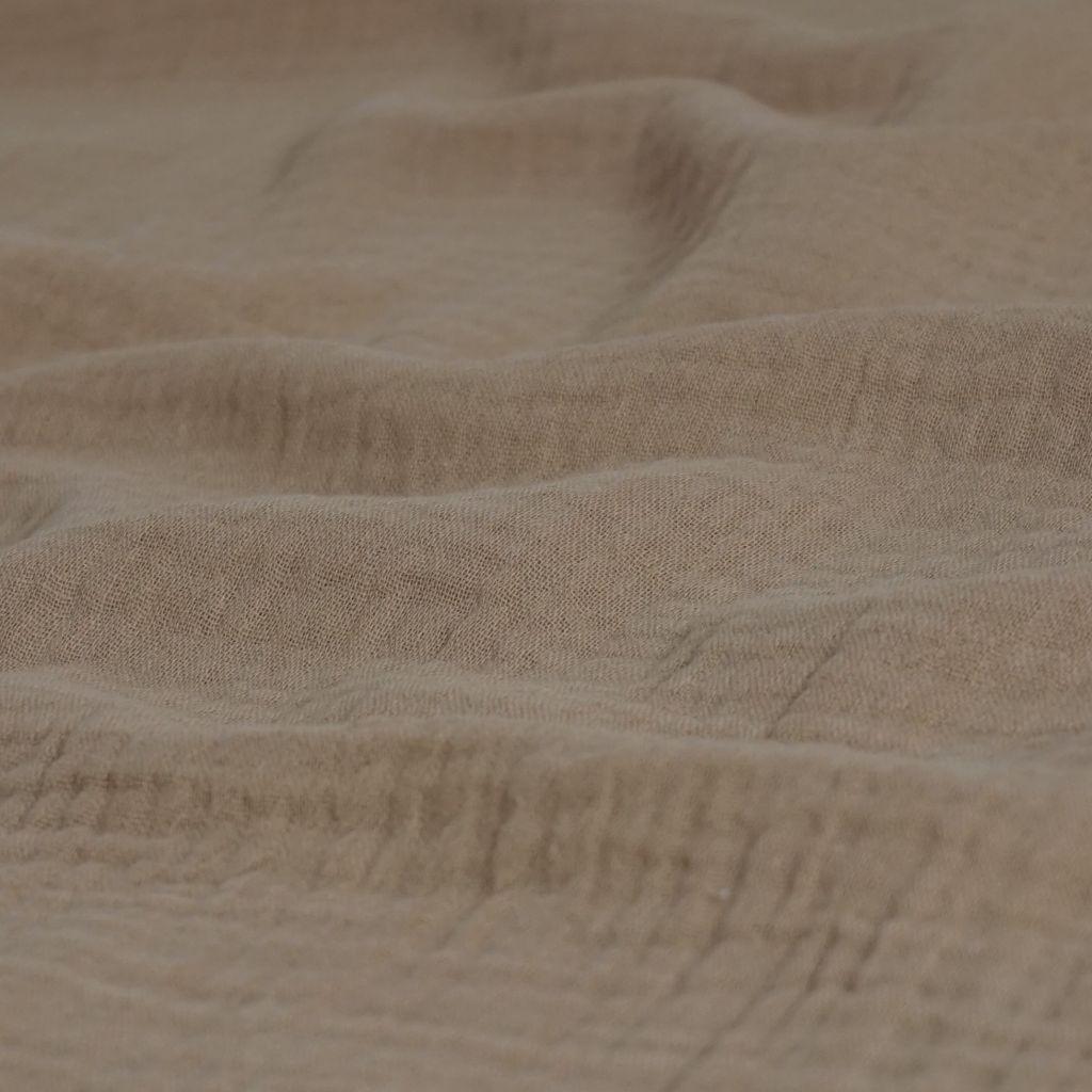 Musselin Double Gauze uni beige