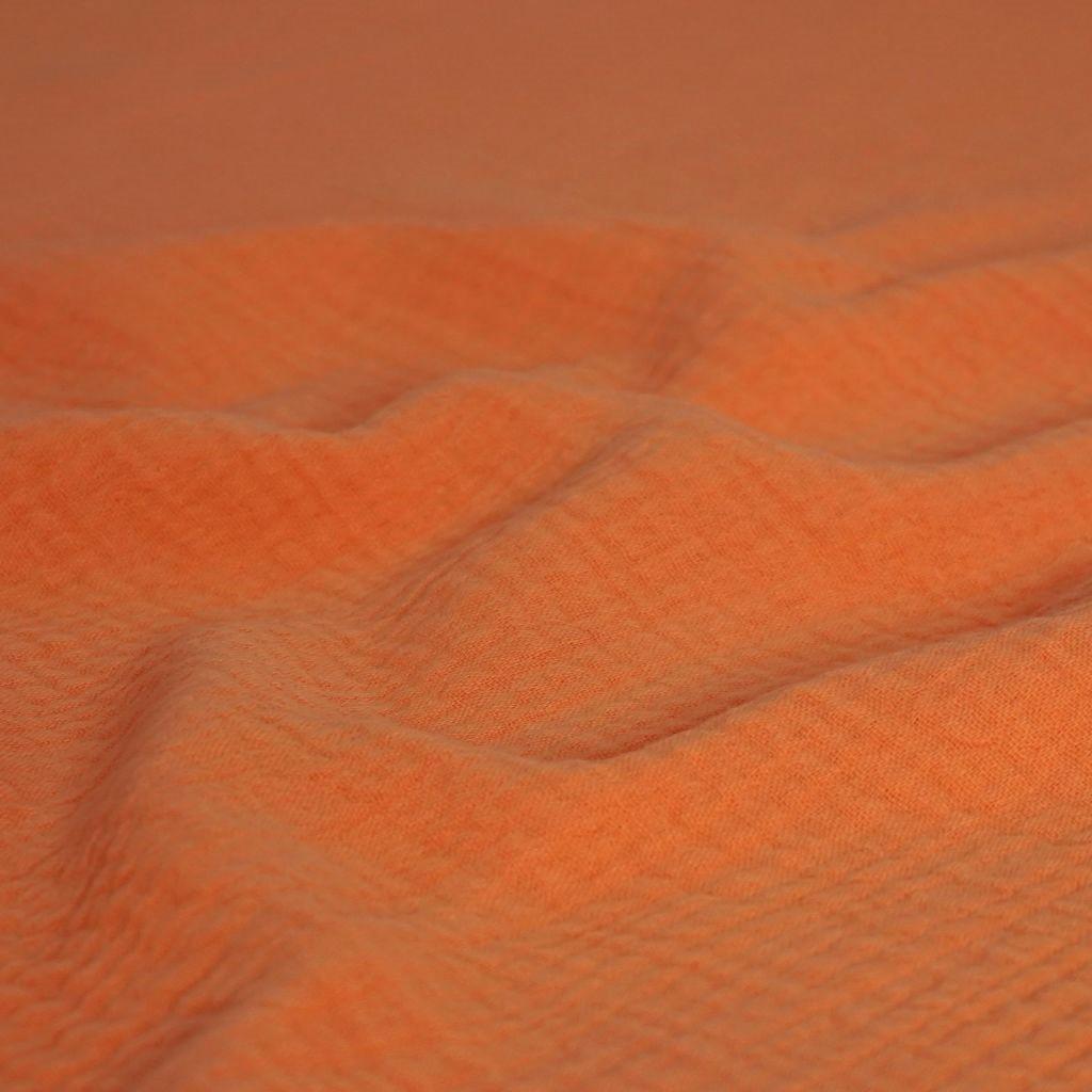 Musselin Double Gauze uni orange