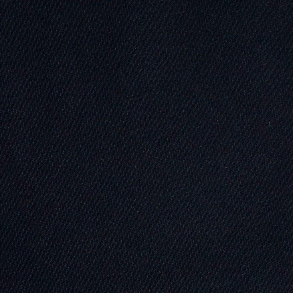 Singlejersey uni aus Baumwolle schwarz - Bio