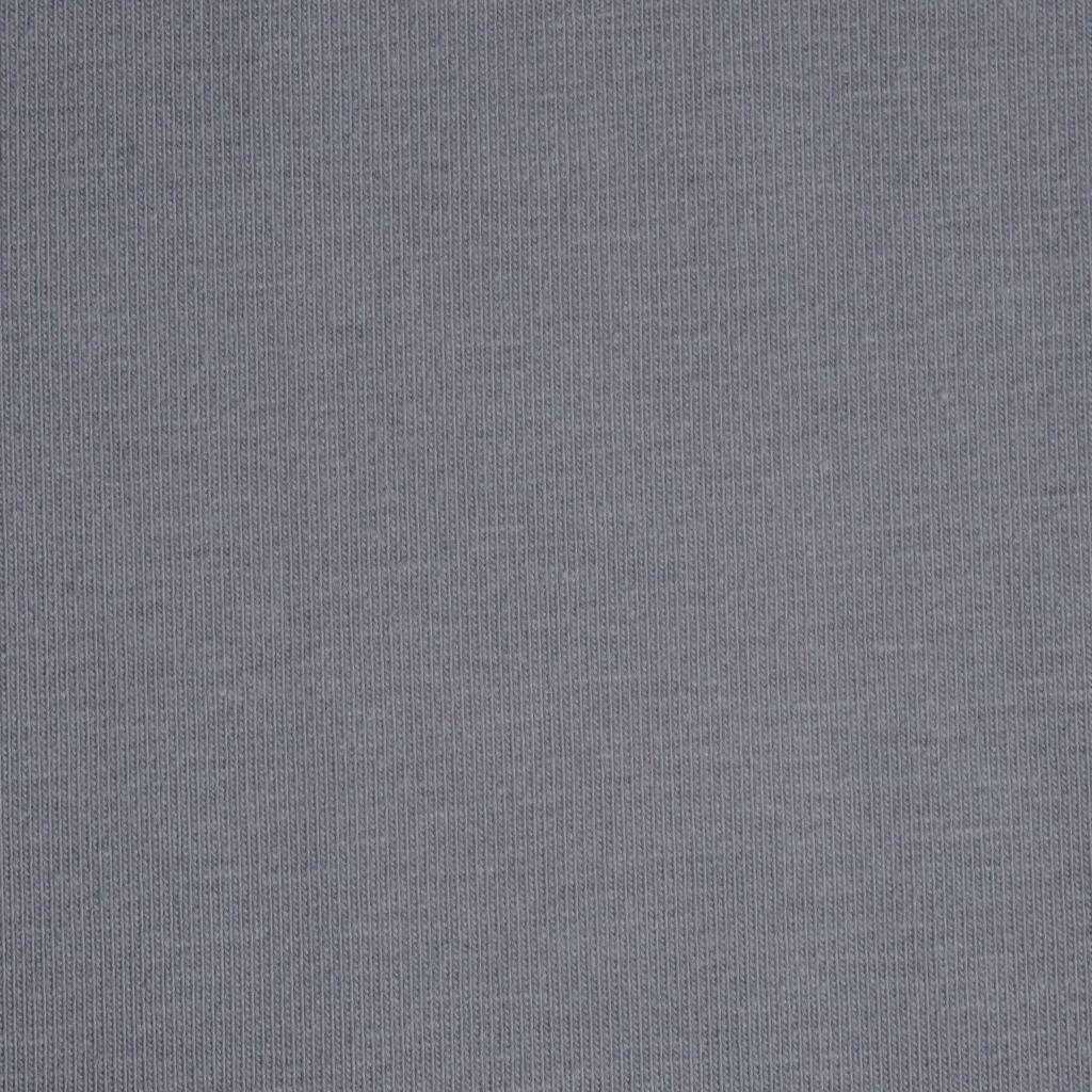 Singlejersey uni aus Baumwolle hellgrau - Bio