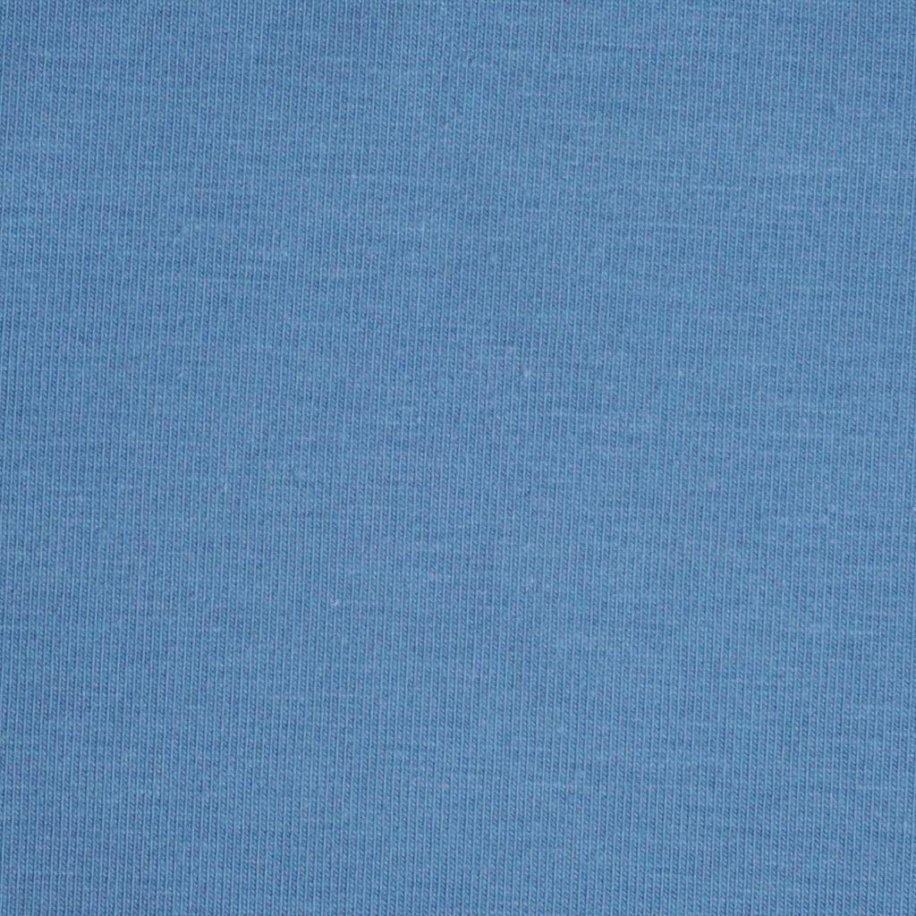 Singlejersey uni aus Baumwolle denimblau - Bio