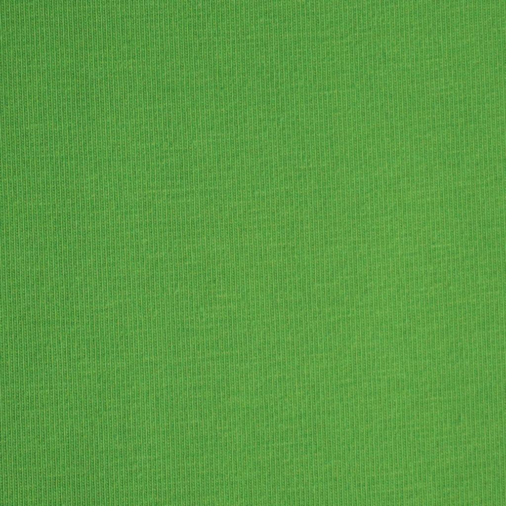 Singlejersey uni aus Baumwolle froschgrün - Bio