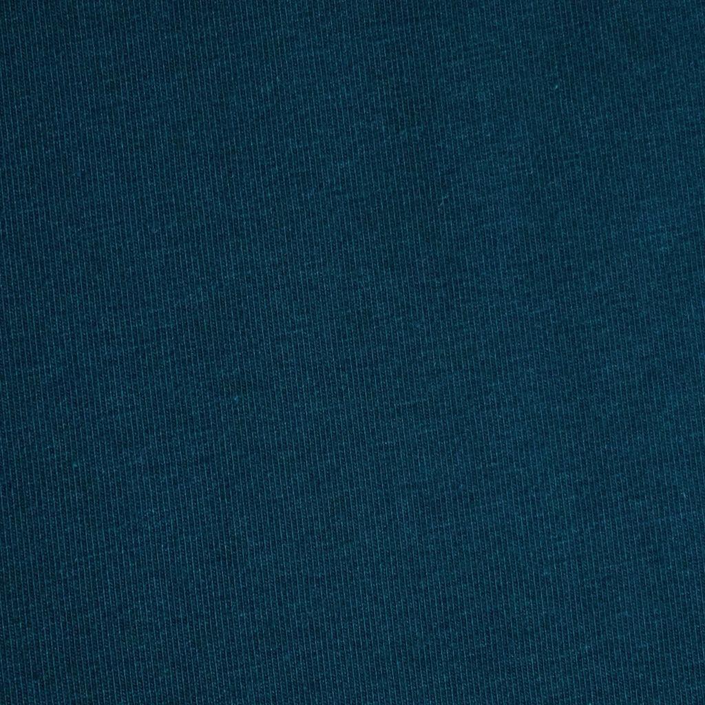 Singlejersey uni aus Baumwolle dunkelpetrol - Bio