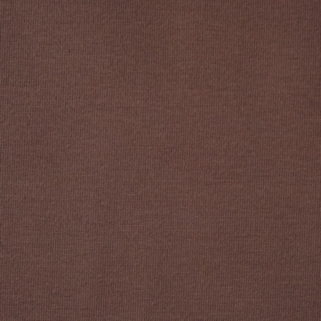 Singlejersey uni aus Baumwolle mud - Bio