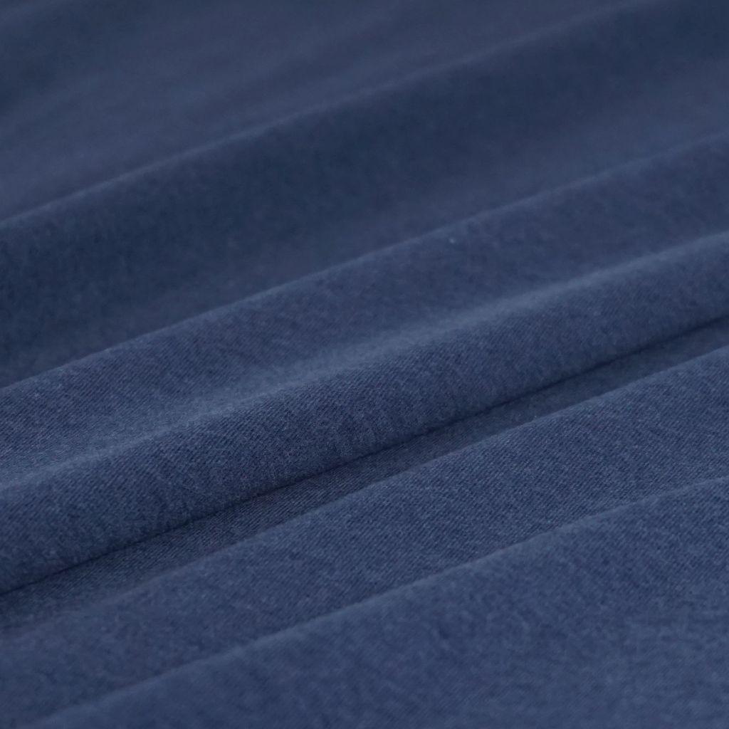 Bambus-Baumwolle Jersey soft touch matt dunkelblau