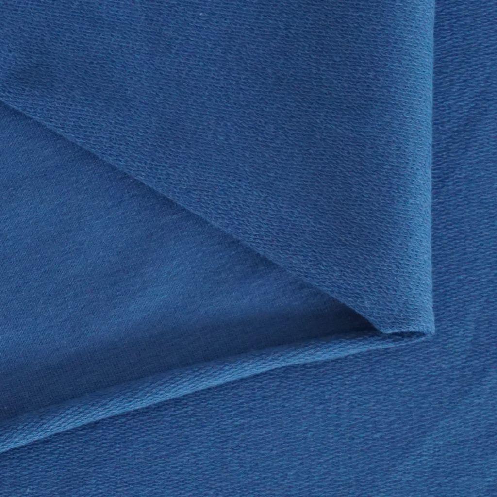 French Terry uni stahlblau – Bio