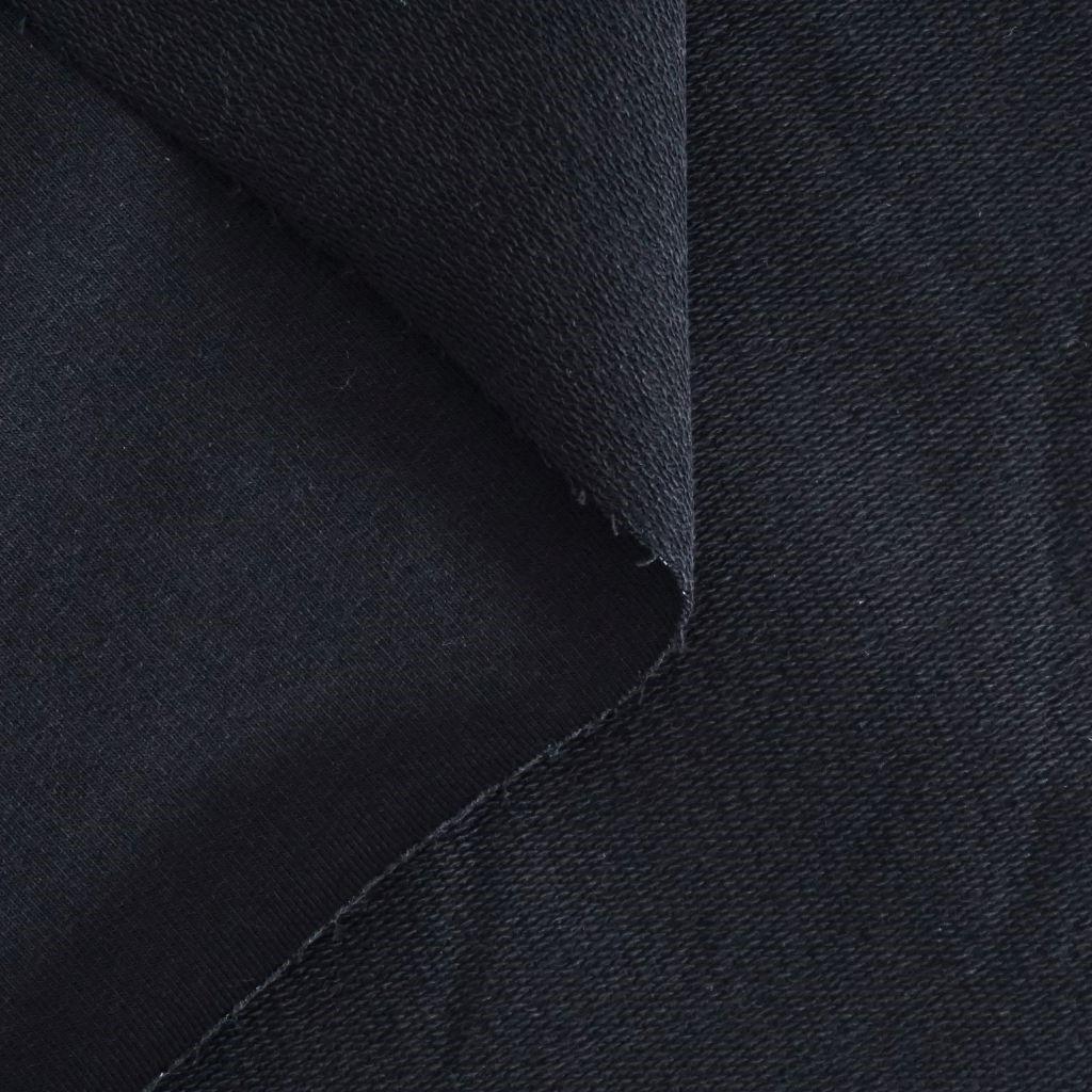 French Terry uni schwarz – Bio