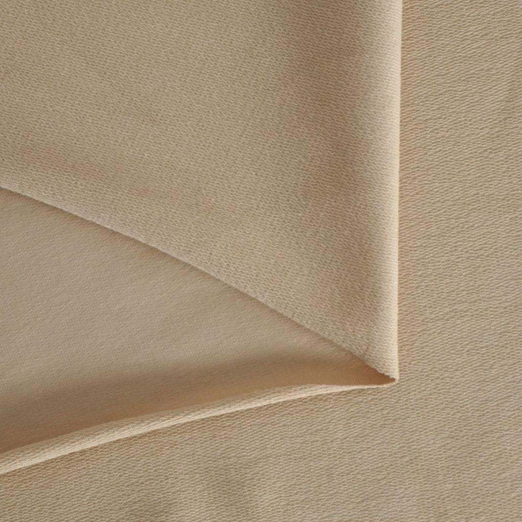 French Terry uni beige – Bio
