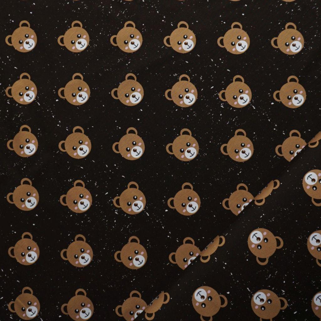 Baumwolljersey Teddys braun – FVJ