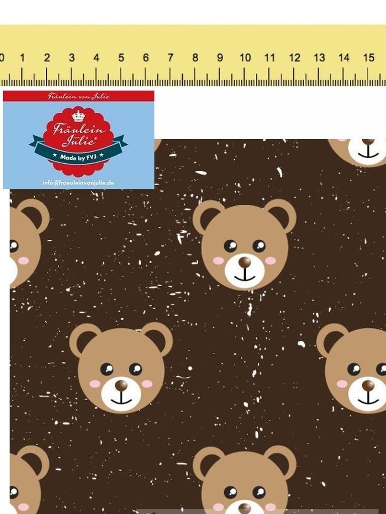 Baumwolljersey Teddys braun – FVJ