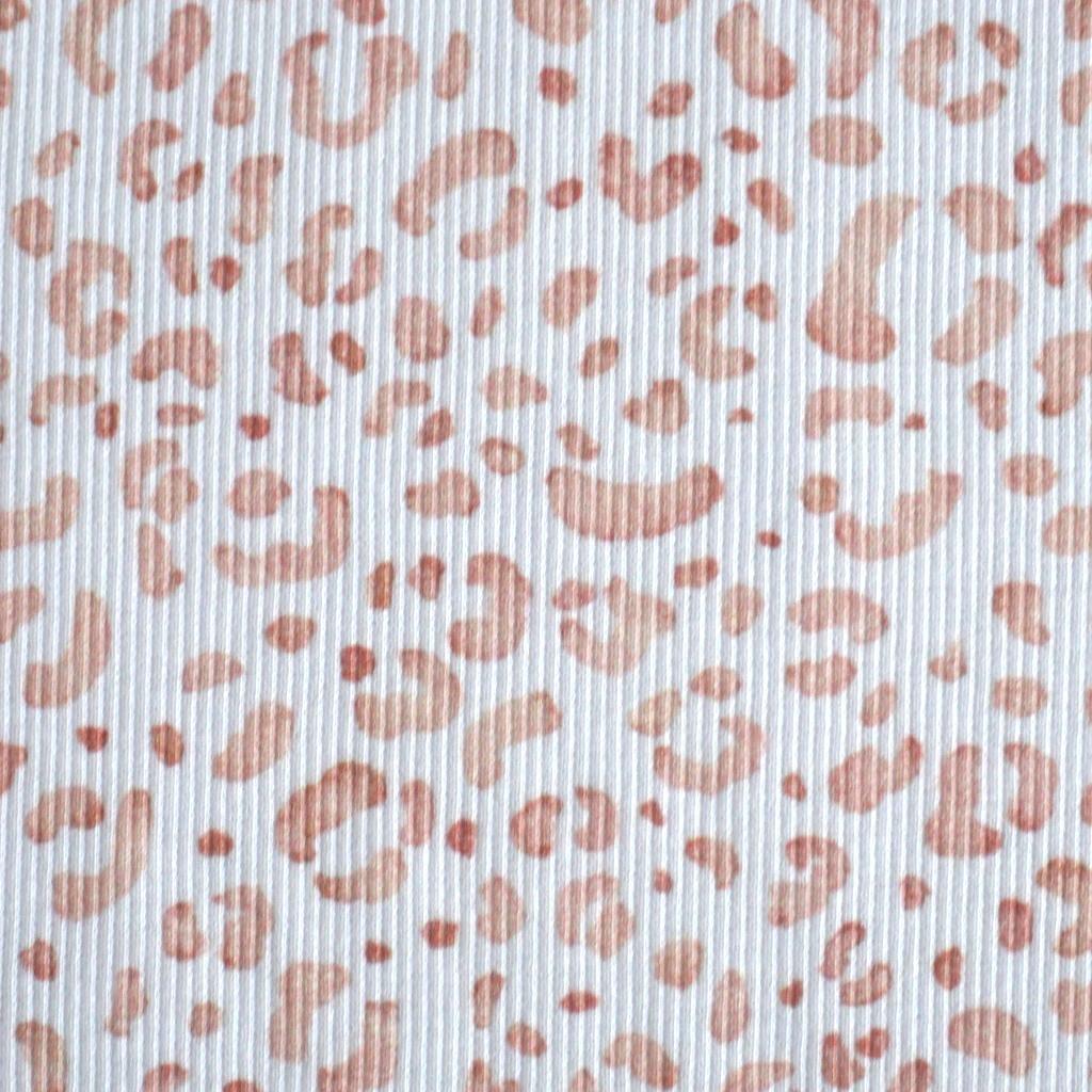 Feinripp-Jersey aus Baumwolle Leo hellbraun ecru