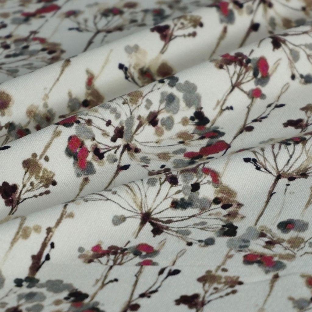 Viskosejersey Crepe Aquarellblüten hell - FVJ
