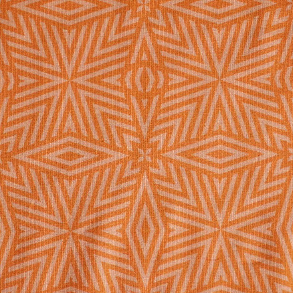 Baumwolljersey geometrisch orange