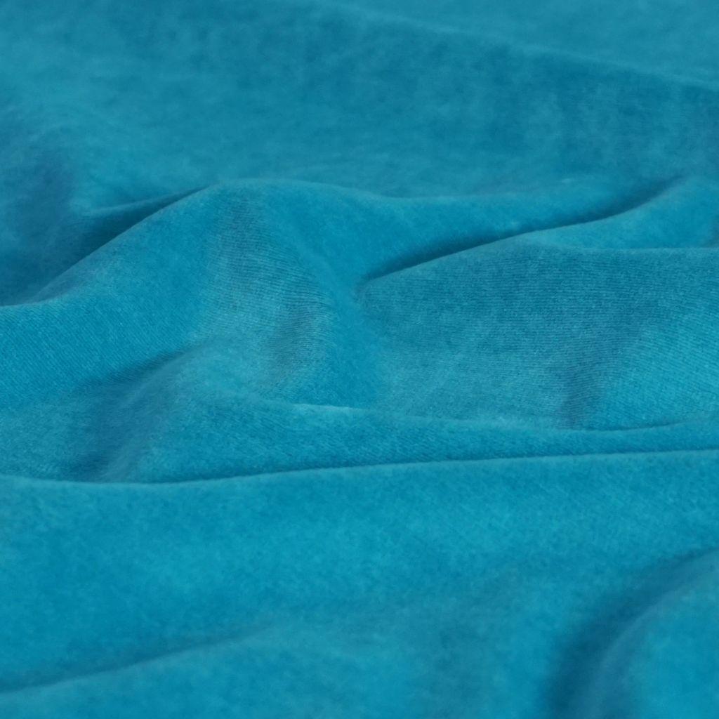Nickystoff pagoda blue helltürkis - Bio