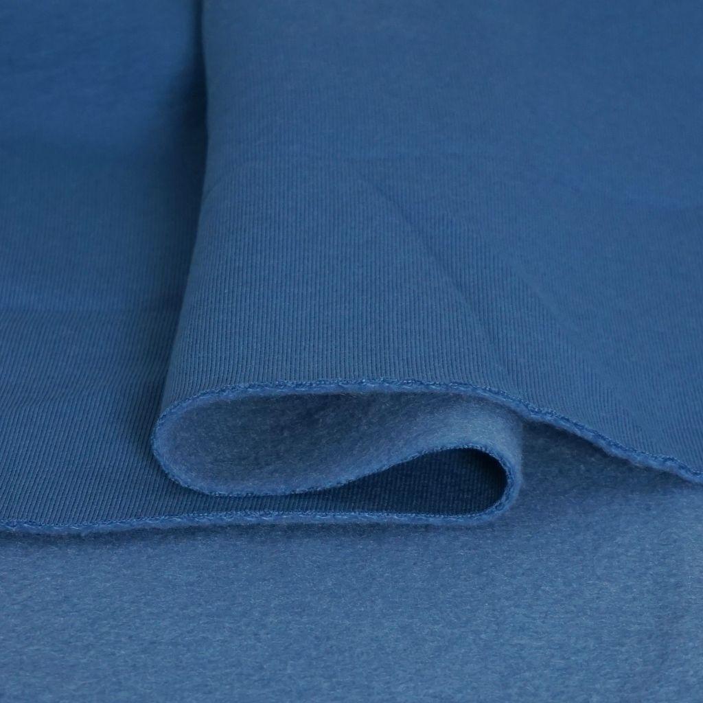 Heavy Sweat Stoff 70% CO uni jeansblau