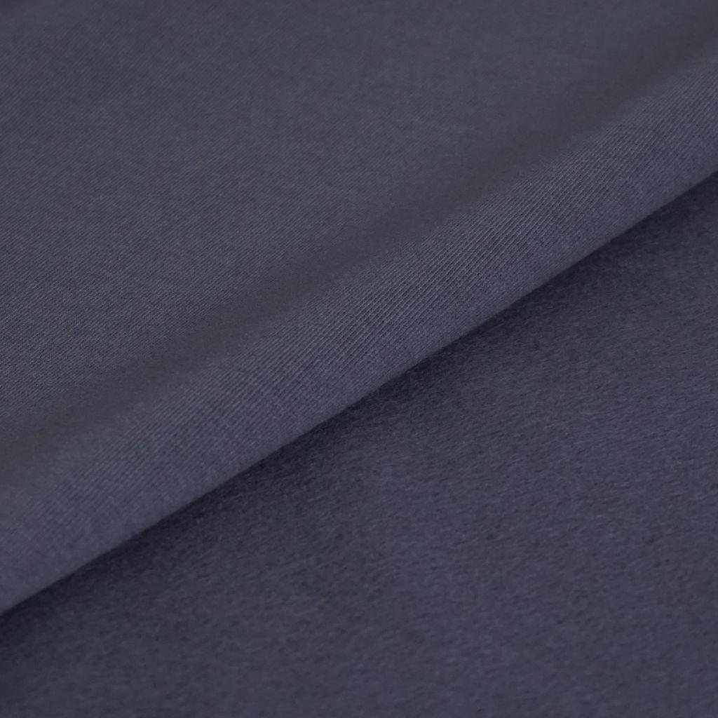 Stretch-Sweat soft uni dunkelgrau – Bio