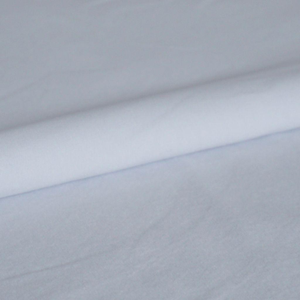 Stretch-Sweat soft uni weiß – Bio