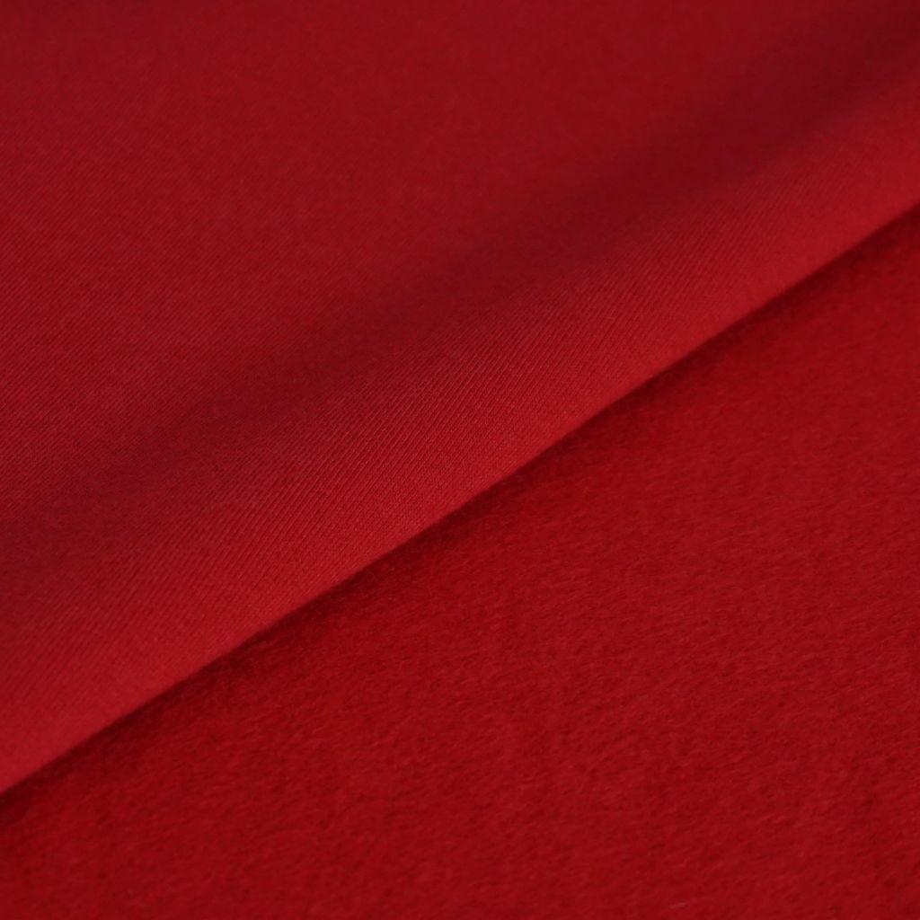 Stretch-Sweat soft uni rot – Bio