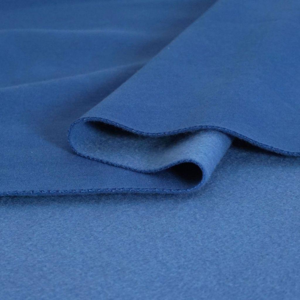 Heavy Sweat Stoff 70% CO uni indigoblau