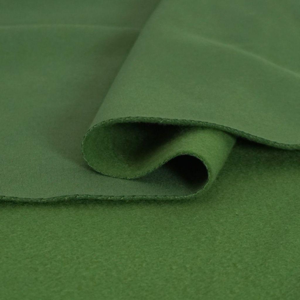 Heavy Sweat Stoff 70% CO uni grasgrün