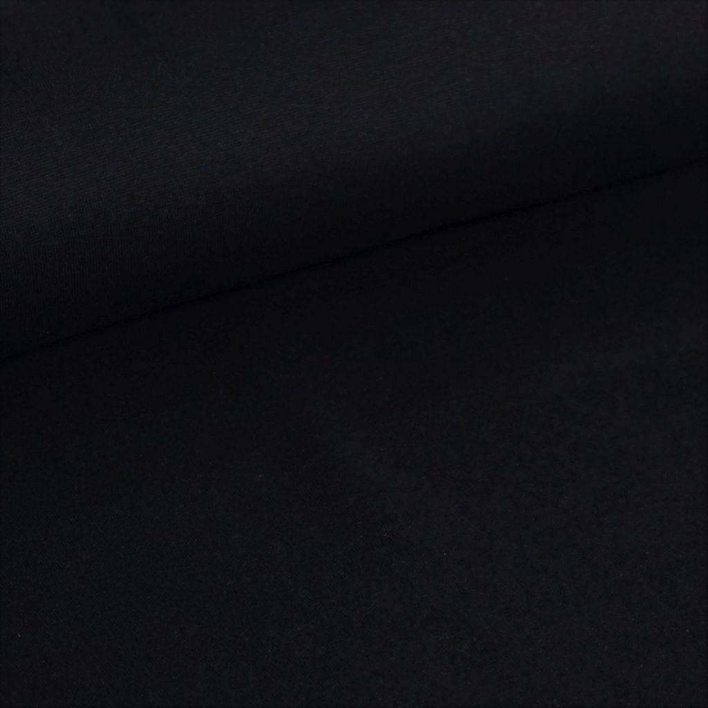 Bündchenware schwarz - Bio