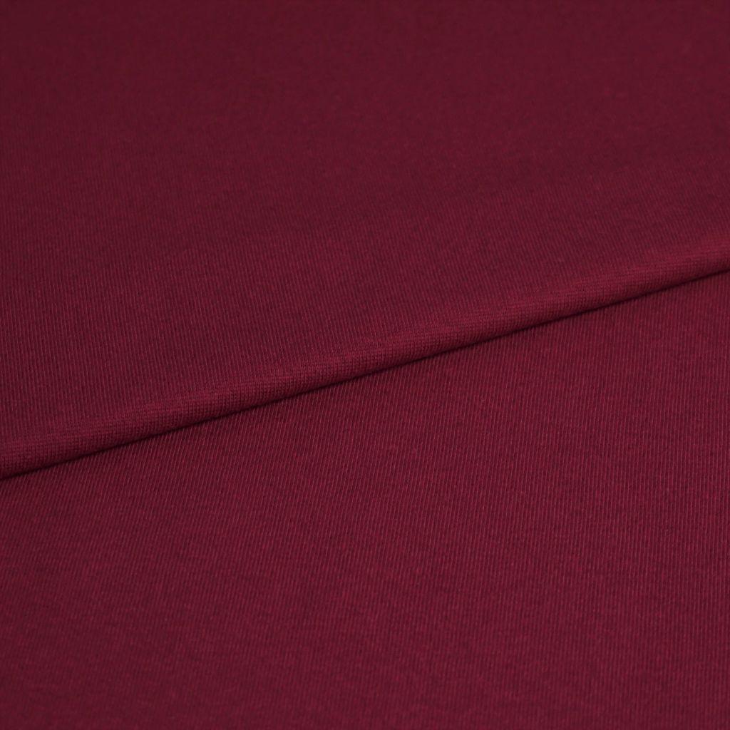 Bündchenware bordeauxviolett – Bio